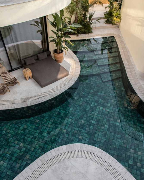 Carrelage hôtel de luxe à Sanary-sur-Mer dans le Var